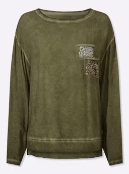 heine Langarmbluse khaki – Produktbild 1 von 1