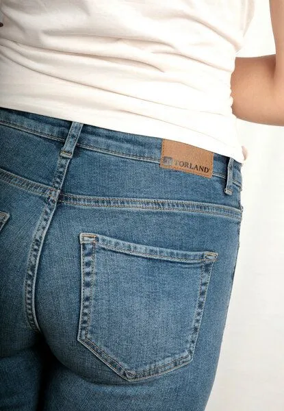 TORLAND TORLAND Regular Fit – Damenjeans Teresa, Blau (mid indigo), – Produktbild 7 von 7