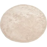 HANS NATUR Teppich Bio-Baumwolle rund taupe Durchmesser 114 cm, Höhe 1,5 cm – Produktbild 1 von 1