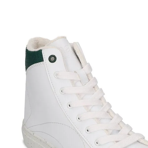 Nae Vegan Shoes Nae Vegan Shoes London High Top Sneaker aus AppleSkin und Piñatex, Grün, – Produktbild 3 von 4