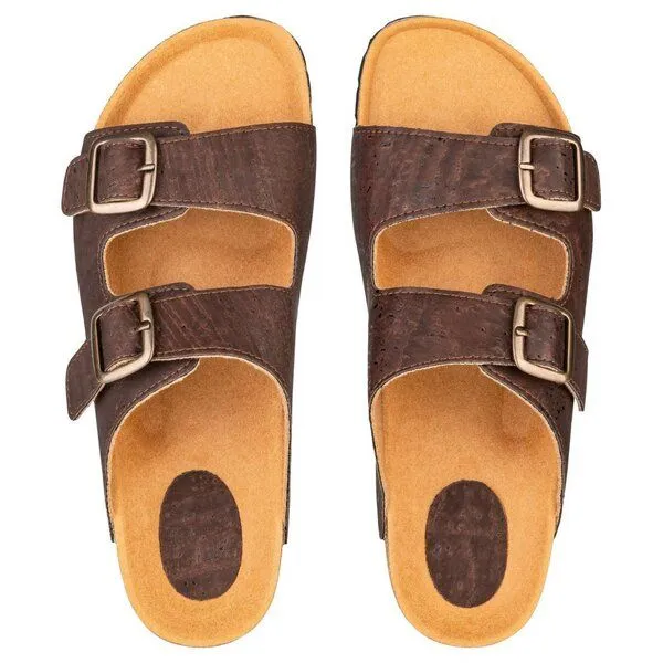 Kork-Deko Kork-Deko Braune Kork-Sandalen – vegane Hausschuhe Unisex, Gr. 36–45, nachhaltig & bequem – Produktbild 4 von 4