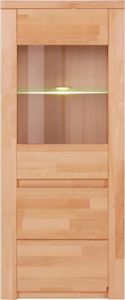OTTO home Vitrine Burani grifflose Optik, Braun, – Produktbild 5 von 8