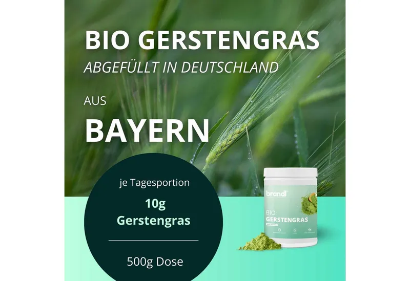 Brandl Nutrition Brandl Nutrition Gerstengras Pulver – Produktbild 1 von 6