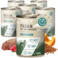 REAVET REAVET Hundenassfutter - Fasan mit Buchweizen an Kürbis & Himbeeren 6x400 g – Produktbild 1 von 1