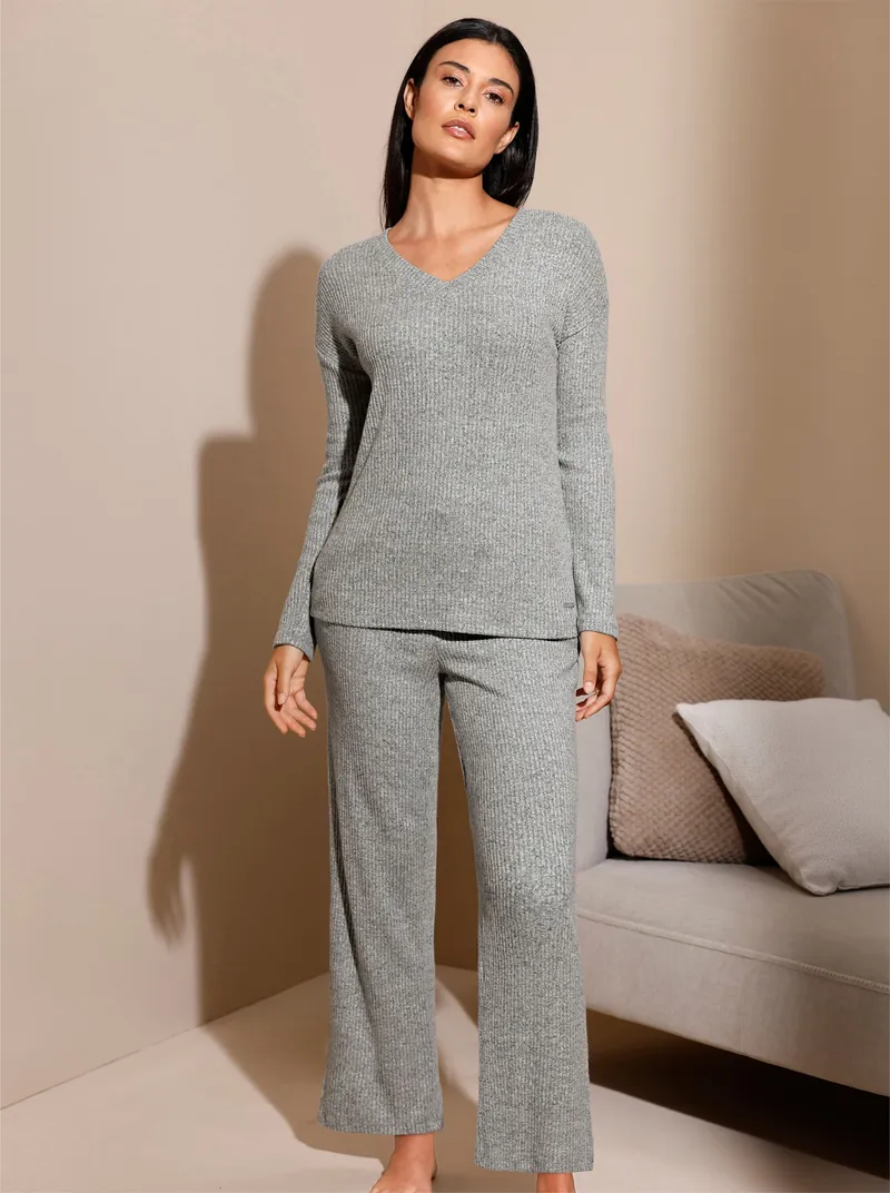 feel good Hose grau-meliert, Grau-meliert, – Produktbild 1 von 3