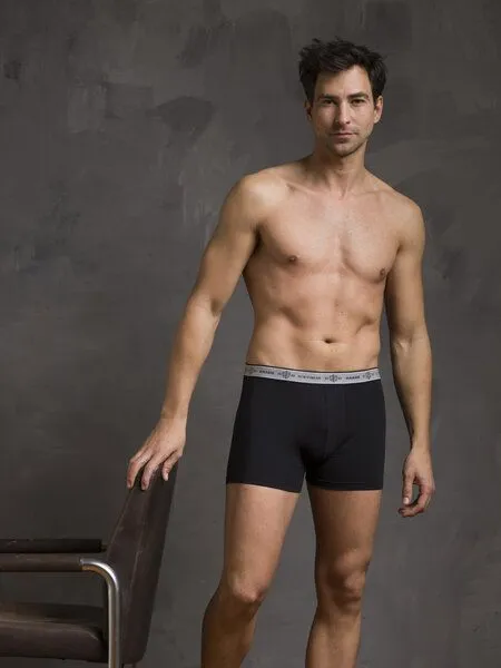 Haasis Bodywear Haasis Bodywear Herren Pants 3er Pack ohne Eingriff, Single Jersey,, Schwarz, – Produktbild 2 von 4