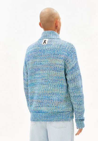 ARMEDANGELS ARMEDANGELS UN-WASTED Herren Cardigan aus Bio-Woll Mix, Smart lilac-apple neon-dynamo blue, – Produktbild 2 von 4