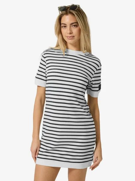 Super.Natural Super.Natural W Casual Stripe Bio Dress für Damen, Merino, Fresh white/navy stripe, – Produktbild 2 von 4