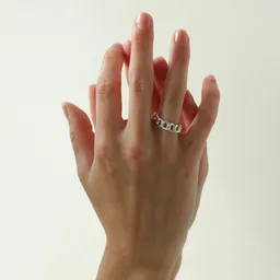 BELLYBIRD Jewellery BELLYBIRD Jewellery Ring - PANZERRING, Kettenring, 925 Silber/ vergoldet – Produktbild 1 von 1