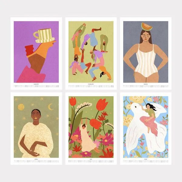 Photocircle Photocircle Pastel Dreams Design Wandkalender 2027 – Feminine Kunst & Pastellfarben – Produktbild 3 von 4