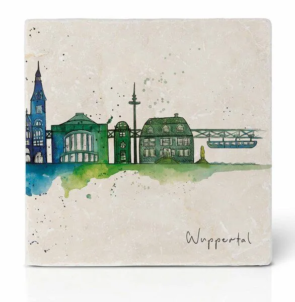 LIGARTI Fliesenuntersetzer 2er-Set »Wuppertal« von LIGARTI | Design Untersetzer | Natursteinfliese – Produktbild 3 von 3
