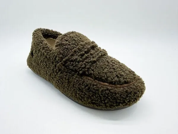 thies thies 1856 ® Rec Teddy Loafer aus rec. Kunstfell, Chocolate, – Produktbild 3 von 4