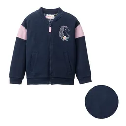 People Wear Organic People Wear Organic Sweat Jacke, dunkelblau, "Pferd", Bio-Baumwolle – Produktbild 1 von 1