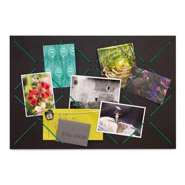 klotzaufklotz klotzaufklotz Pinnwand Linoleum, Schwarz, – Produktbild 1 von 6