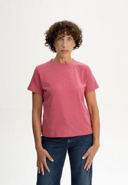 MELA MELA T-Shirt Style KHIRA aus 100% Bio-Baumwolle, Blossom melange, – Produktbild 1 von 4