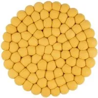 myfelt myfelt Filzkugel Topfuntersetzer (⌀ 20 cm), Gelb (kira), – Produktbild 1 von 1