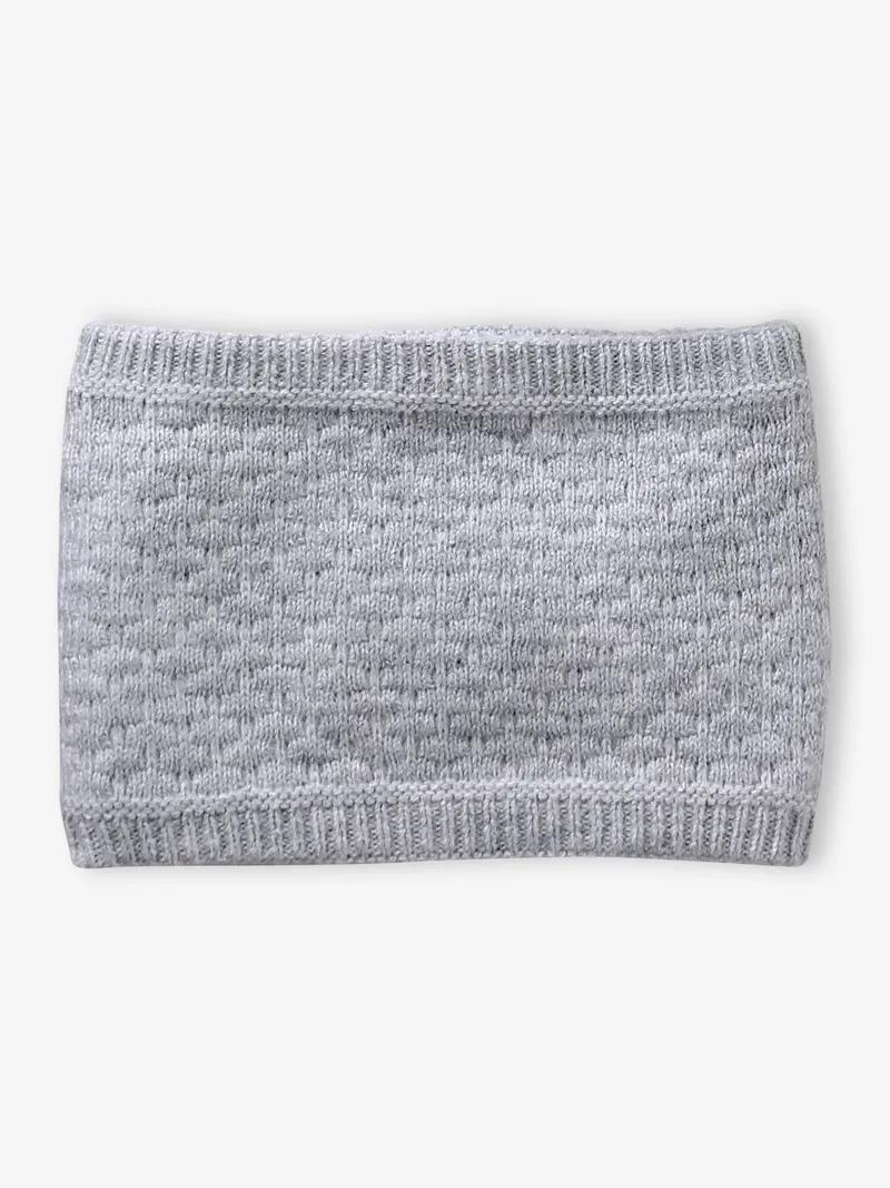 Vertbaudet Vertbaudet Baby Strick-Set aus Mütze, Grau meliert, – Produktbild 4 von 4