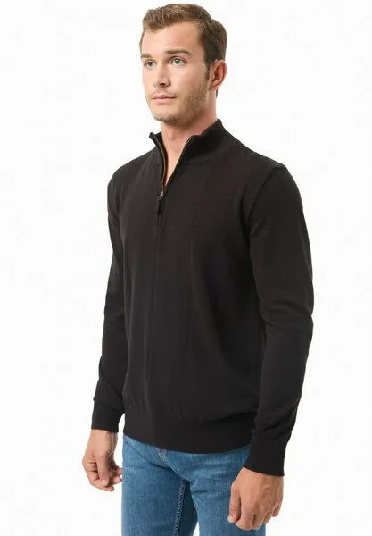ORGANICATION ORGANICATION Troyer-Pullover aus Bio-Baumwolle, Black, – Produktbild 3 von 4