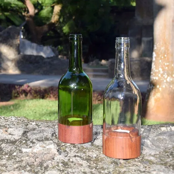 Chako Zanzibar Chako Zanzibar Upcycling Kerzenhalter - Insight - Weinflasche, Grün, – Produktbild 3 von 3