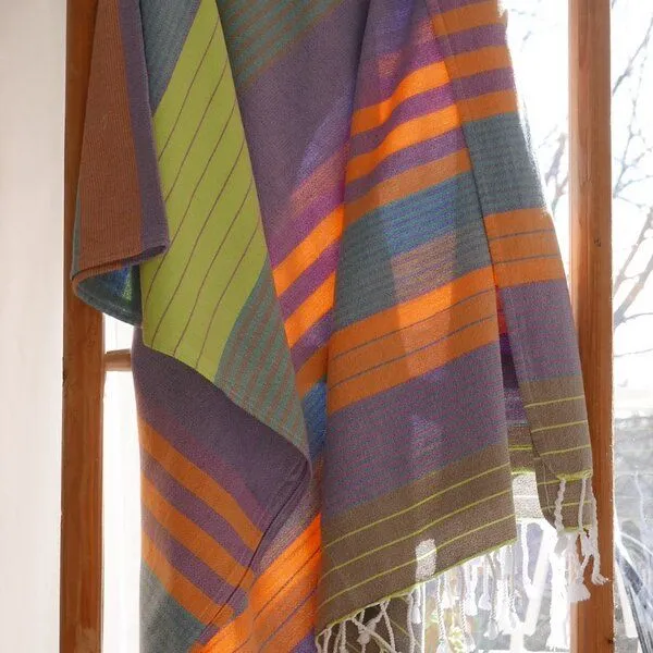 Karawan authentic Karawan authentic Hamamtuch Bio-Baumwolle Sud, Purple sun, – Produktbild 1 von 4
