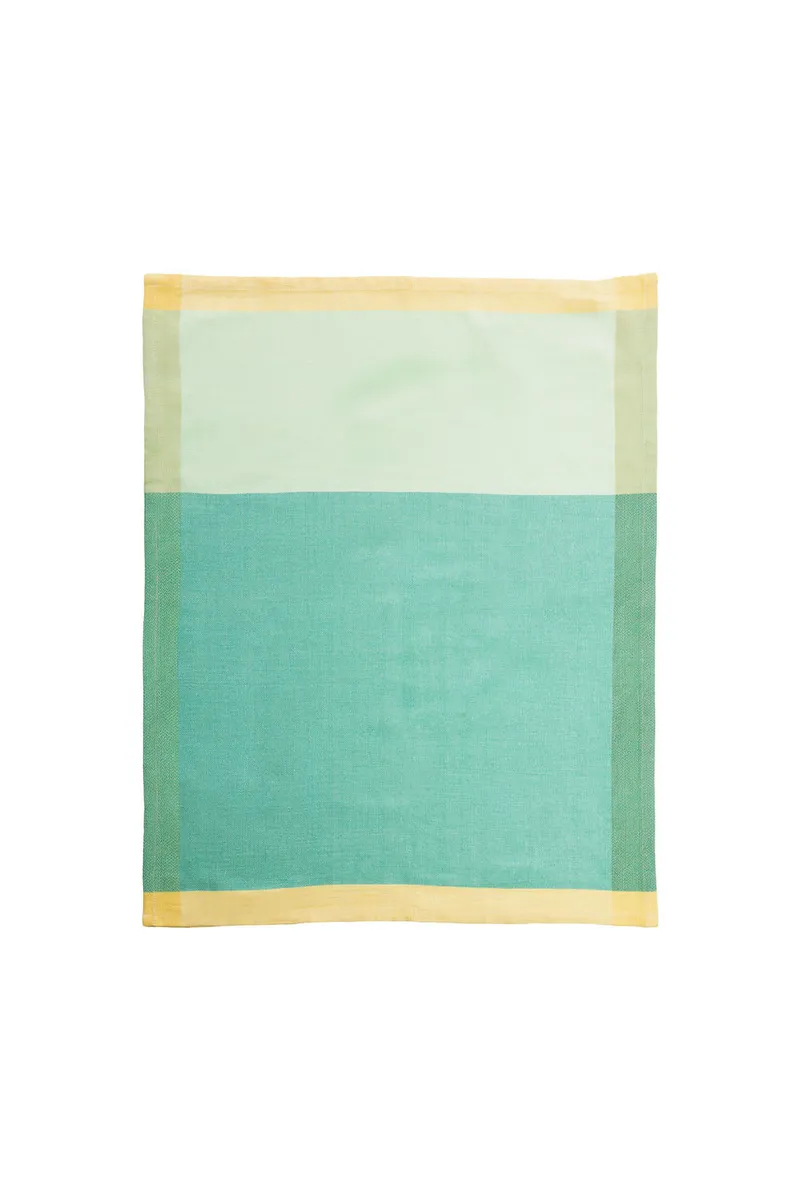 Tranquillo Geschirrtuch BICOLOR green (Bio-Baumwolle) - grün – Produktbild 1 von 2