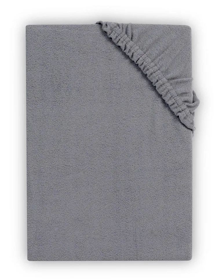 Carpe Sonno Spannbettlaken Teddy Fleece Winter Bettlaken 90x200 100x200 140x200 180x200 200x200, Fleece, Gummizug: rundum, (1 Stück), Kuscheliges Spannbettlaken 140x200 Warmes Spannbetttuch Grau, Grau, – Produktbild 2 von 5