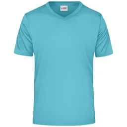 James & Nicholson James & Nicholson Herren T-Shirt Active-V JN736 Gr. L pacific – Produktbild 1 von 1