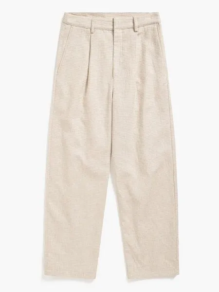 Rotholz Rotholz Cropped Pantalone - Damen Hose aus Bio-Baumwolle, Waffle sand (natur), – Produktbild 1 von 1