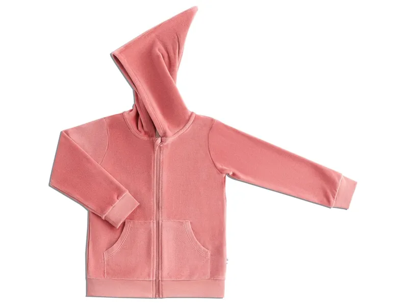 Leela Cotton Leela Cotton Baby und Kinder Jacke mit Kapuze Nicky, Rosa, – Produktbild 1 von 2