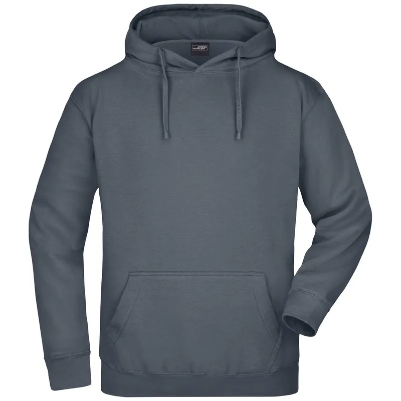 James & Nicholson James & Nicholson Klassisches Kapuzensweatshirt JN047, Graphite, – Produktbild 1 von 1