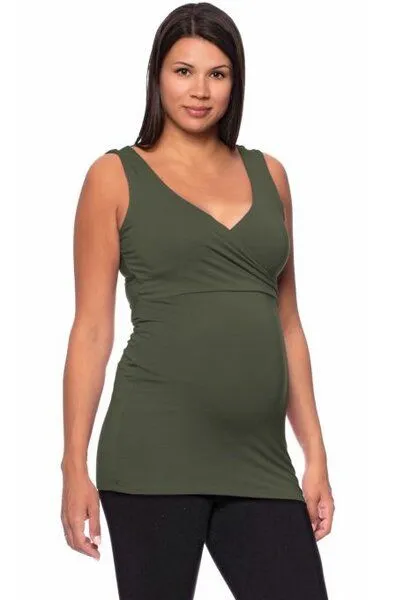 Milchshake Milchshake VARIO Cache-Coeur Umstands- und Stilltop, Olive, – Produktbild 1 von 4