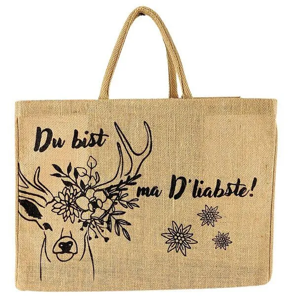 Domelo Domelo große Jute Einkaufskorb, Vegane Einkaufstasche nachhaltige Handtasche/ Shopper – Produktbild 2 von 8