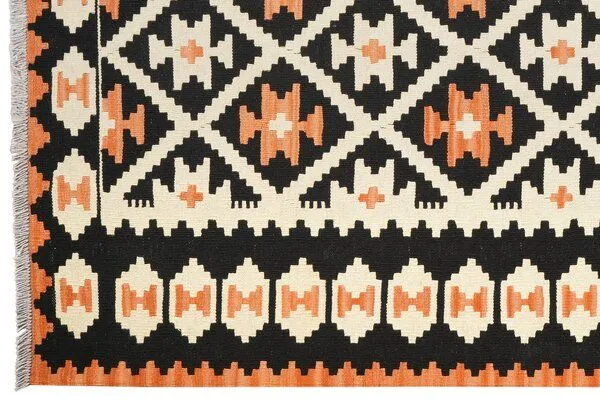Rugtales Kelim Gashgai Mehrfarbig „Rugtales“ aus Schurwolle, 173x240 cm, Beige, – Produktbild 4 von 4
