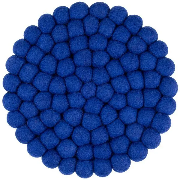 myfelt myfelt Filzkugel Topfuntersetzer (⌀ 20 cm), Royalblau (isa), – Produktbild 1 von 4