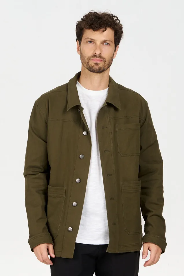 KOMODO KOMODO Herren vegan Jacke Christophe Green, Olivgrün, – Produktbild 2 von 2