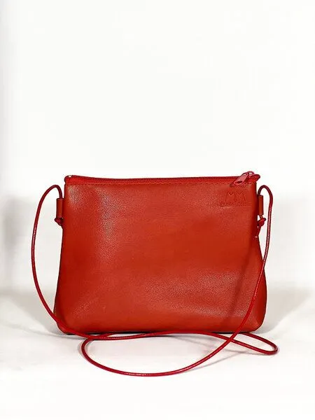 monday market monday market Ledertasche Stine, Rot, – Produktbild 3 von 4
