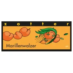 Zotter Bergmilchschokolade mit Aprikosencreme & Marzipan, handgeschöpft – Produktbild 1 von 1