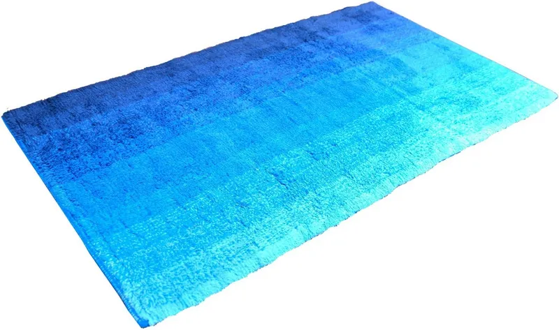 dyckhoff dyckhoff Badematte Colori 09285, Höhe 14 mm, fußbodenheizungsgeeignet, Bio-Baumwolle, rechteckig, Blau, – Produktbild 7 von 7