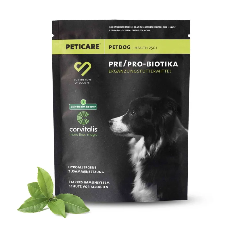 Peticare Peticare Probiotika & Präbiotika Pulver für Hunde, Darm-Sanierung, Darmflora 125 ml – Produktbild 1 von 2