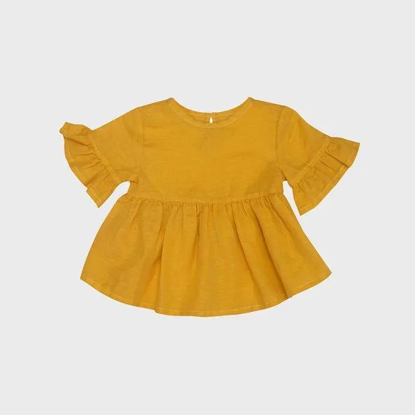 OrganicEra OrganicEra Bio-Hanf-Babybluse, Senf, – Produktbild 1 von 1