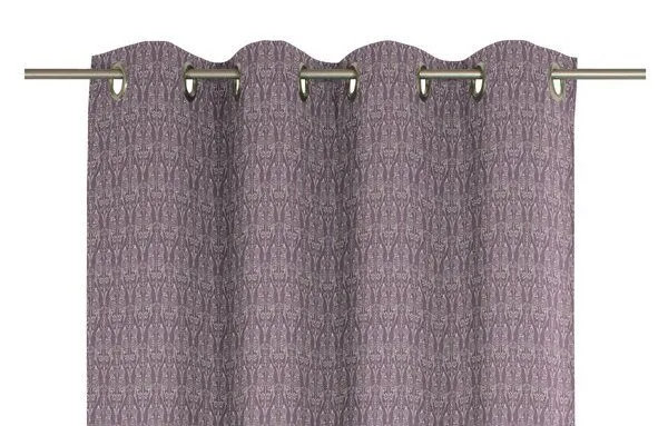 Nature by Adam Nature by Adam Vorhang aus 100% Bio-Baumwolle - Made in Germany - Little Parrot, Aubergine, – Produktbild 5 von 7