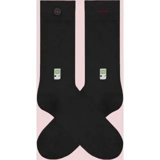 A-Dam A-Dam Socken mit Stickerei, Dean (schwarz), – Produktbild 2 von 3