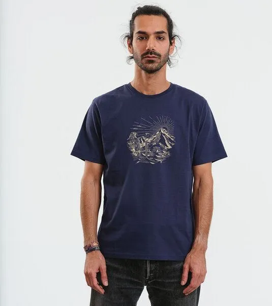 Gary Mash GARY MASH T-Shirt Freedom aus Biobaumwolle, Dunkelblau (blau), – Produktbild 4 von 4