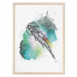 LIGARTI Kunstdruck »Astrolotl« von LIGARTI | A4, A3 oder A2 | Wandbild | Poster | Kunst – Produktbild 1 von 1