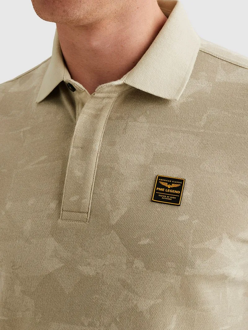PME Legend PME Legend Poloshirt Piqué Print Beige, Beige, – Produktbild 2 von 3