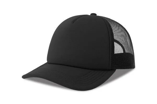 Atlantis Headwear Atlantis Headwear Damen / Herren Mesh Cap 15 Farben, Schwarz/schwarz, – Produktbild 2 von 4