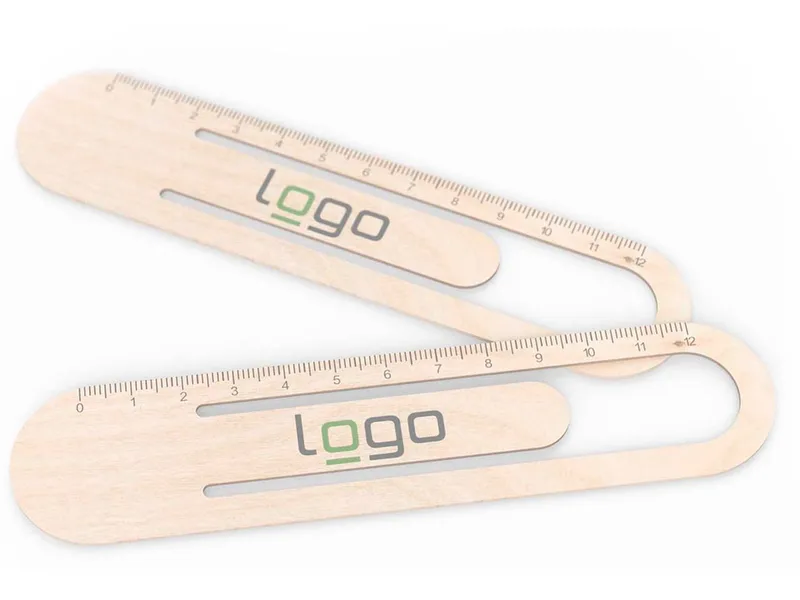 2 in 1 Lesezeichen-Lineal "Linory" FSC-zertifizert inkl. 1-4-farbigem Aufdruck – Produktbild 1 von 1