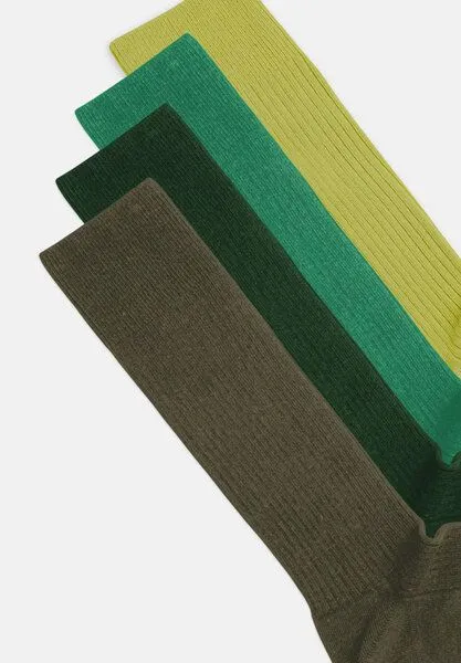 DillySocks DillySocks Socken „Premium Ribbed Collection“, Lime green - sea green - forest green - olive green, – Produktbild 2 von 4