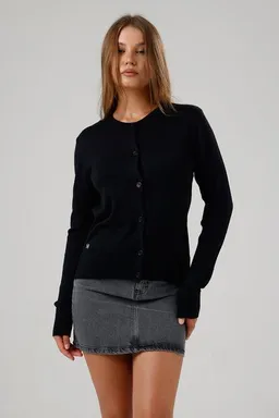 GORG GORG Damen Strickjacke mit Rundhalsausschnitt – Produktbild 1 von 1