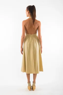 RAVENS VIEW IBIZA RAVENS VIEW IBIZA Damen vegan Kleid Marilyn Kamelgelb – Produktbild 1 von 1